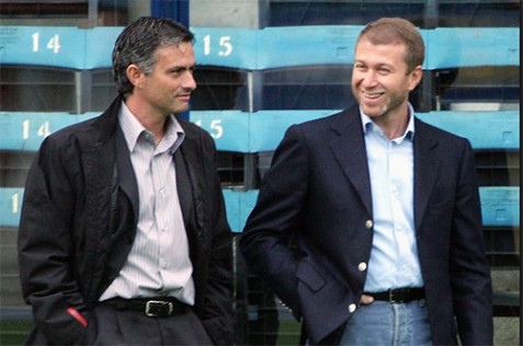 Mourinho with Abramovich