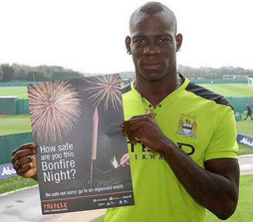 Balotelli shouldn’t be allowed with fire.